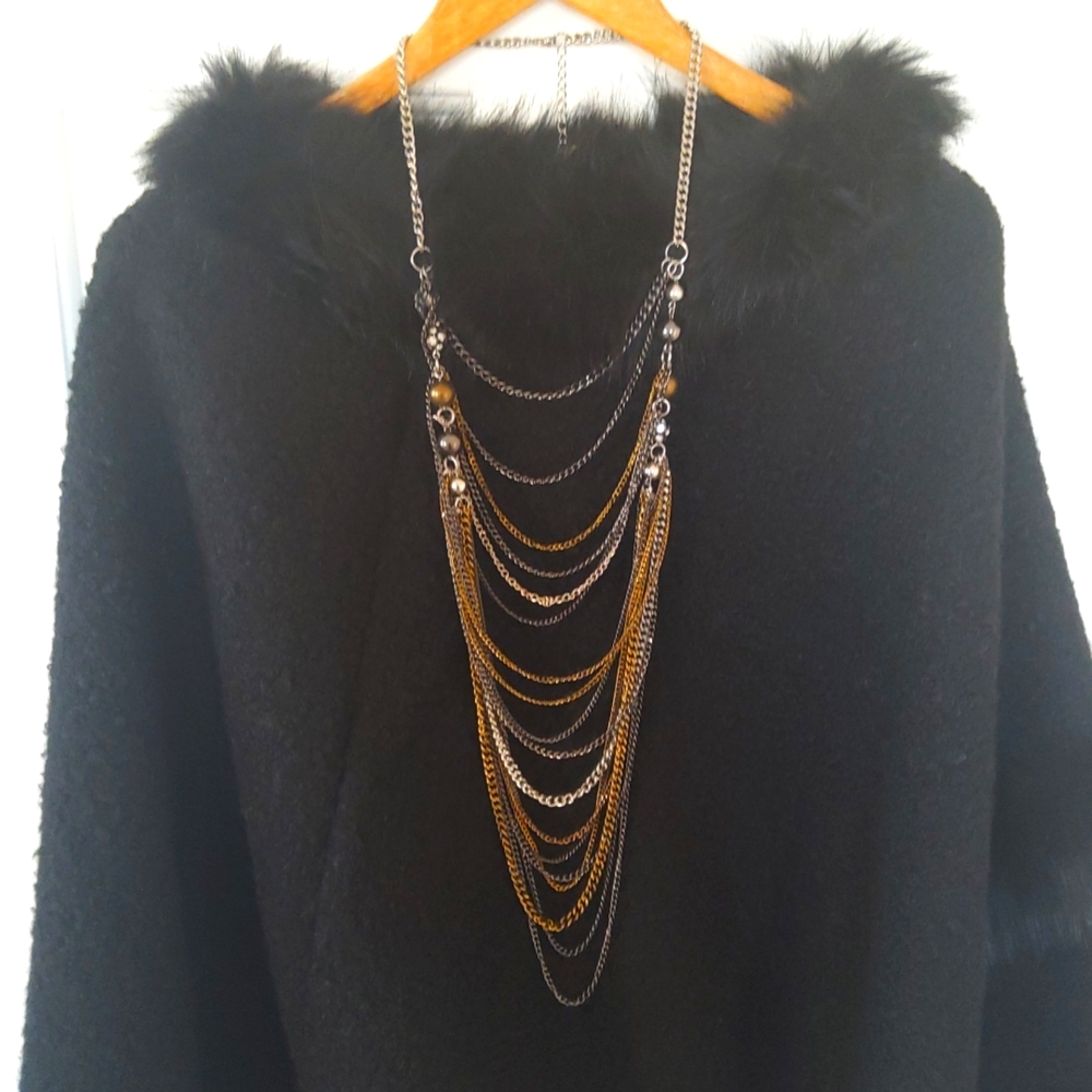 Mixed Metals necklace w/bling